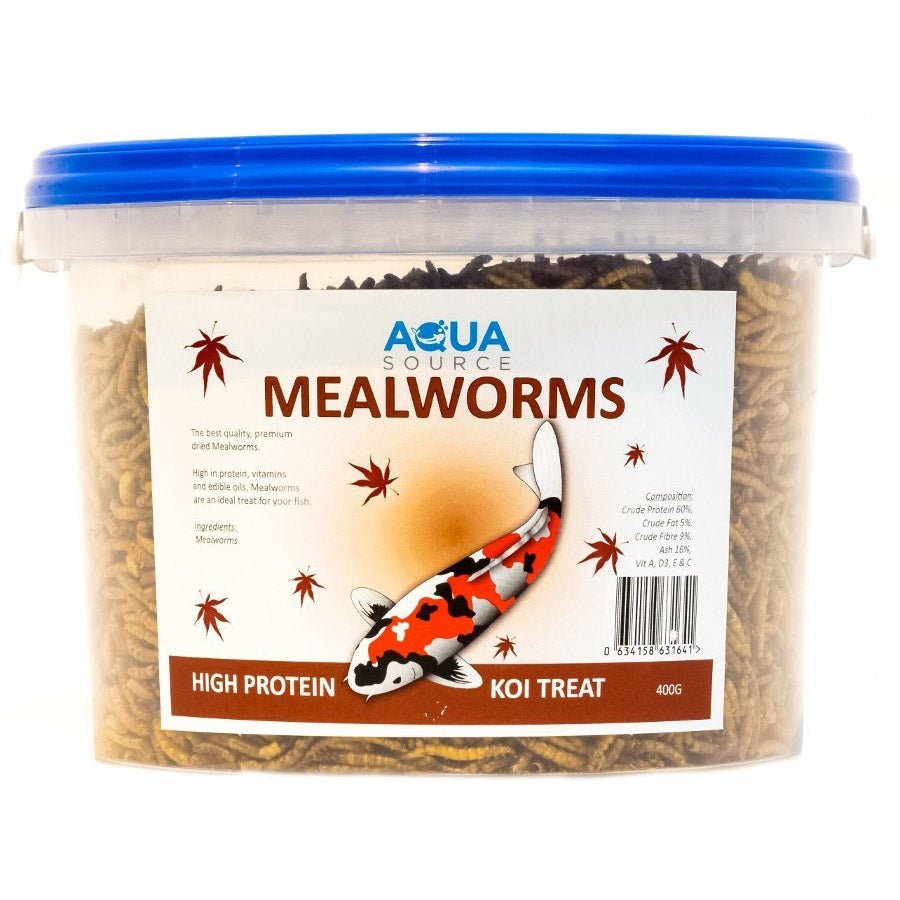 Koi Food - Aqua Source Mealworms - Aqua Source - Kitsu Koi -