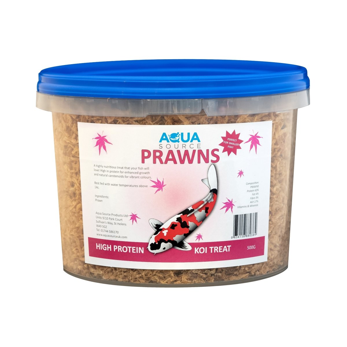 Koi Food - Aqua Source Prawns - Aqua Source - Kitsu Koi -
