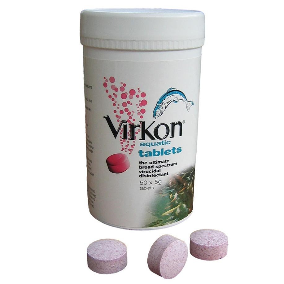 Koi &amp; Pond Treatments - Virkon Aquatic Tablets - Virkon - Kitsu Koi -