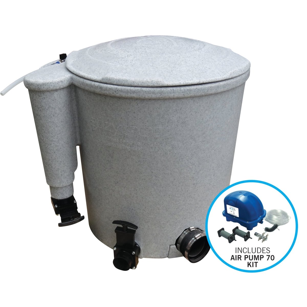 Pond Filters - Evolution Aqua EazypodAir inc 70lpm Airpump Kit - Evolution Aqua - Kitsu Koi -