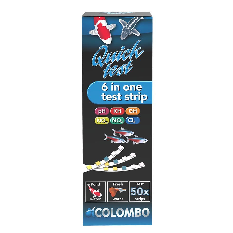 Test Kits - Colombo Quick Test 6 Way - 50 Test Strips - Colombo - Kitsu Koi -